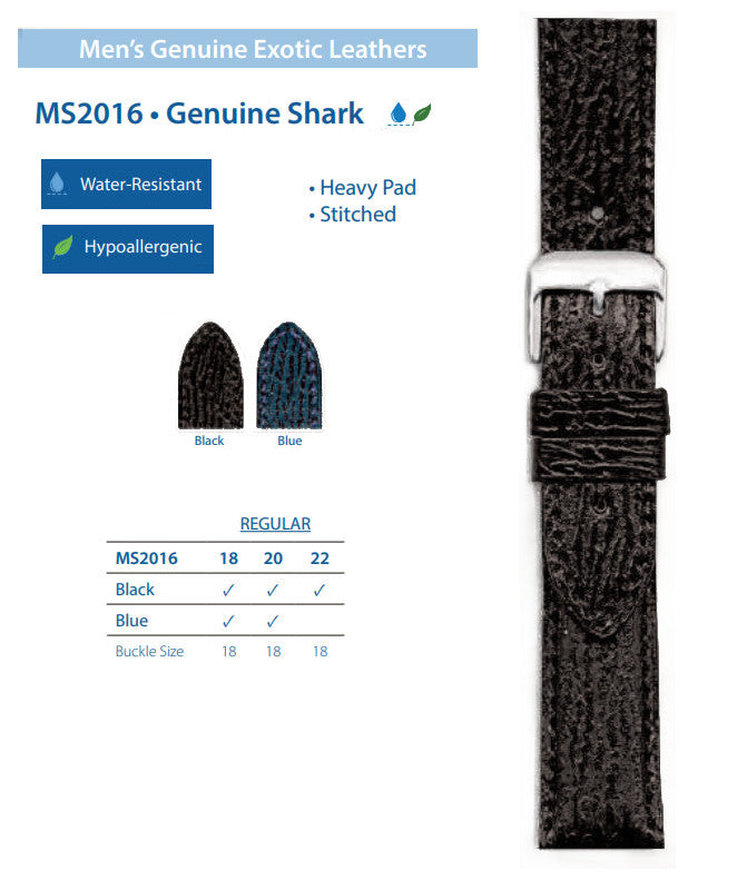 Hadley Roma Shark Watch Band MS2016