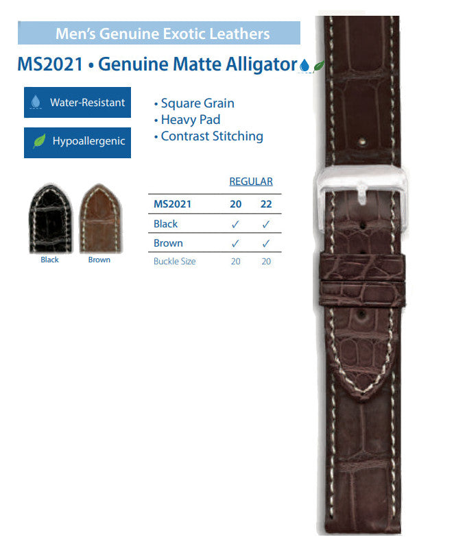Hadley Roma - Alligator Watch Band | MS2021
