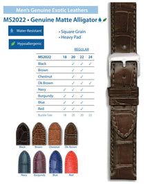 Hadley Roma - Alligator Watch Band | MS2022