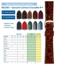 Hadley Roma - Crocodile Watch Band | MS2001