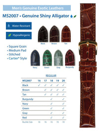 Hadley Roma - Alligator Watch Band | MS2007