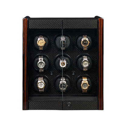 Orbita - Avanti 9 Watch Winder | Macassar/Carbon