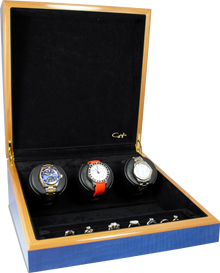 ORBITA - Artisan Triple Watch Winder | Blue Marlin
