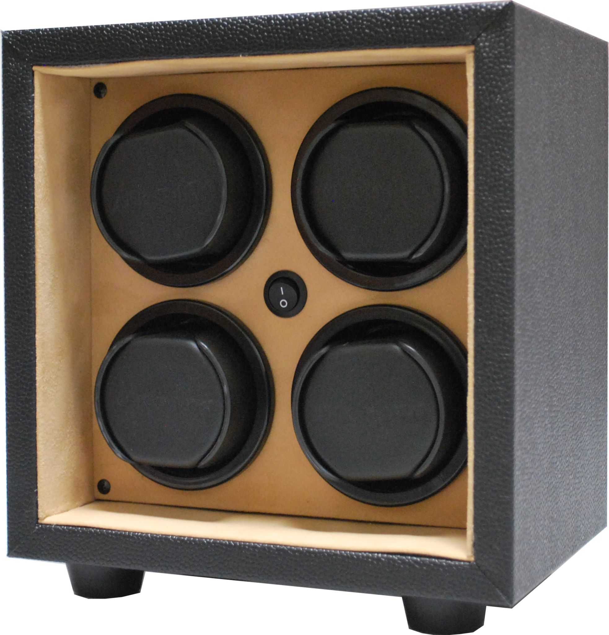 ORBITA - InSafe 4 Watch Winder | Cream Leatherette