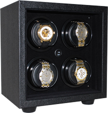ORBITA - InSafe 4 Watch Winder | Black leatherette