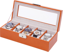 Orbita - Roma 5 Watch Storage Case | Saddle Leatherette