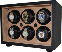 ORBITA - InSafe 6 Watch Winder | Cream Leatherette