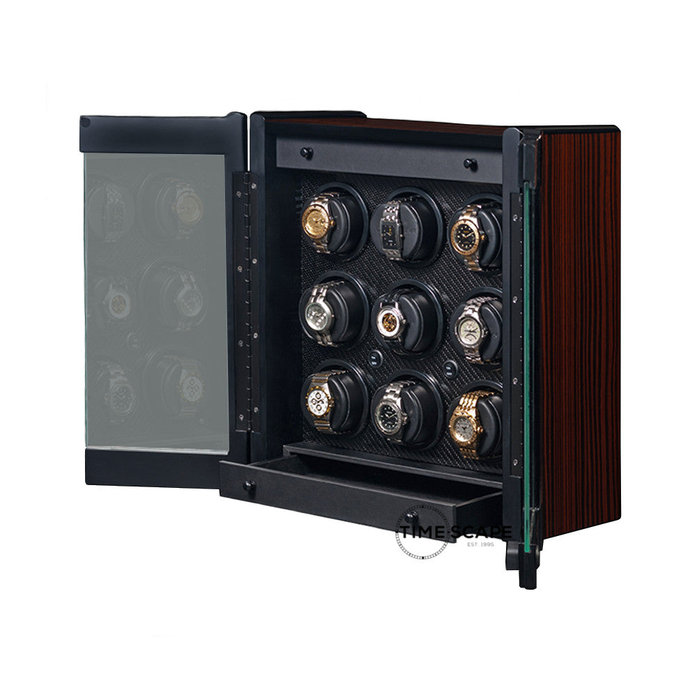 Orbita - Avanti 9 Watch Winder | Macassar/Carbon