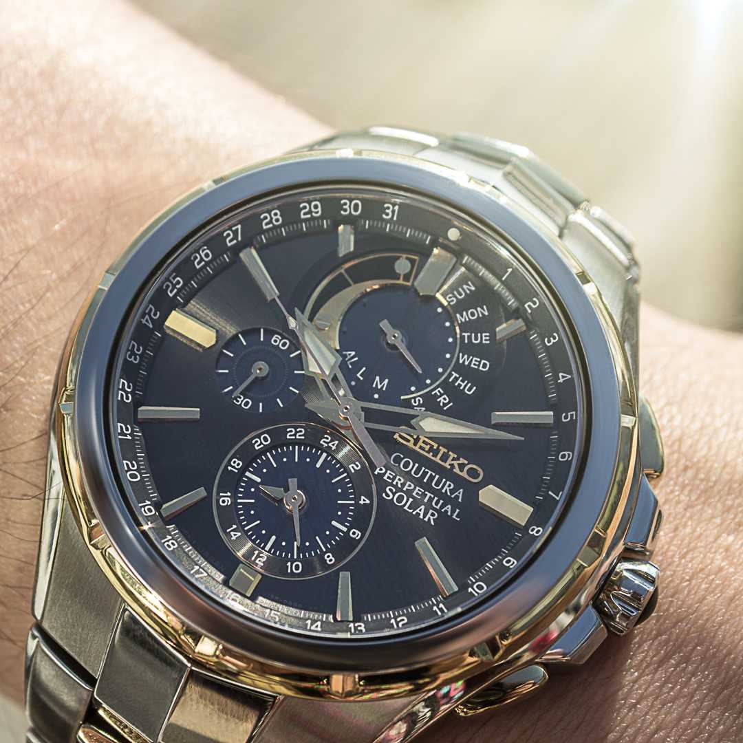 stainless steel seiko coutura sapphire crystal
