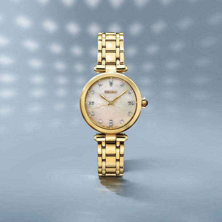 Seiko Discover More HGH008 Women's Mother of Pearl Diamond Dial Quartz Watch Seiko Seiko Discover More HGH008 Women's Mother of Pearl Diamond Dial Quartz Watch Seiko