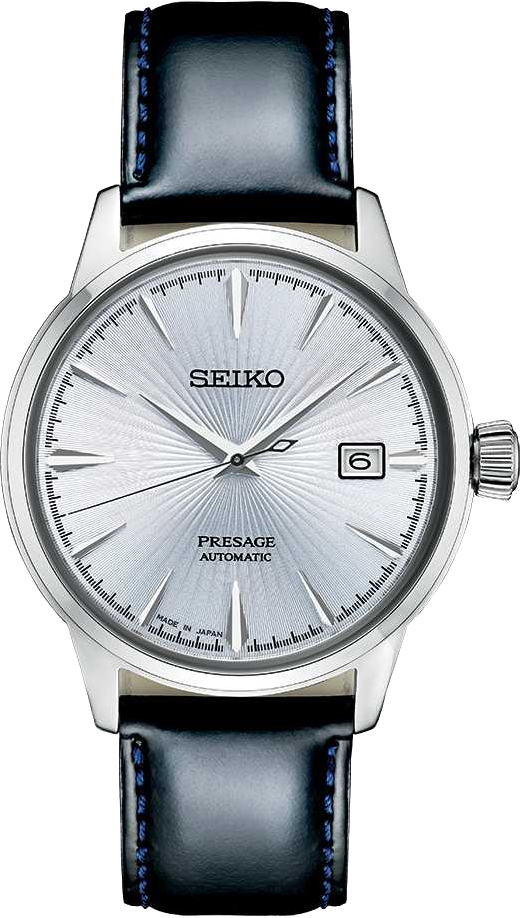 Seiko black leather hotsell