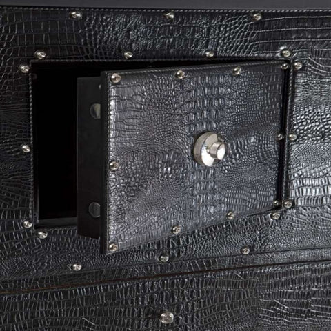 UNDERWOOD (LONDON) - Leather 40-Unit Biometric Cabinet with Safe | UN3231