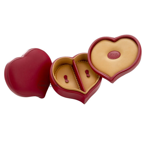 UNDERWOOD (LONDON)  - Sweet Heart Leather Jewelry Case | UN254/RED
