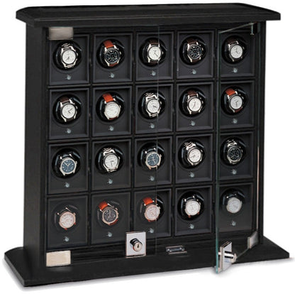 UNDERWOOD (LONDON) - Classic Leather 20-Unit Watch Winder | UN844/BLK (Store Display)