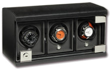 UNDERWOOD (LONDON) - Classic Leather 3-Unit Watch Winder | UN812/BLK