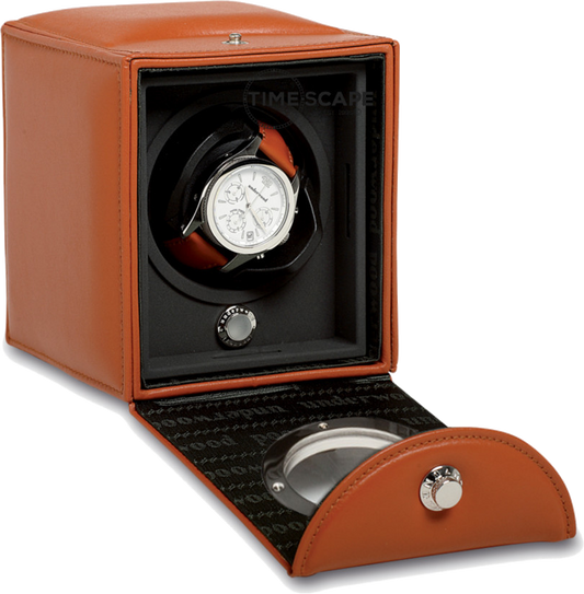 UNDERWOOD (LONDON) - Classic Porthole Leather Single Watch Winder | UN809/TAN (Store Display)