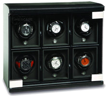 UNDERWOOD (LONDON) - Classic Leather 6-Unit Watch Winder | UN814/BLK (Store Display)