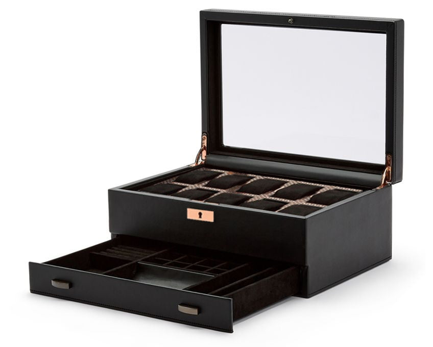 Wolf - Axis 10-Unit Watch Box w Storage | 488216