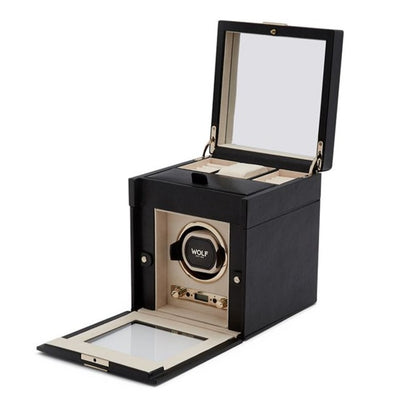 Wolf - Palermo Single Watch Winder w storage | 213702