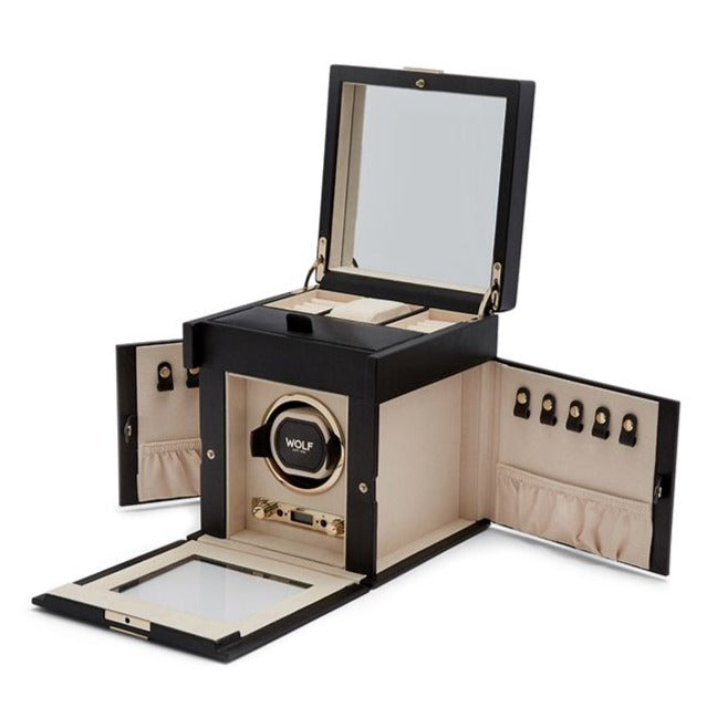 Wolf - Palermo Single Watch Winder w storage | 213702