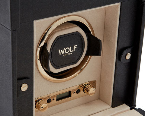 Wolf - Palermo Single Watch Winder w storage | 213702