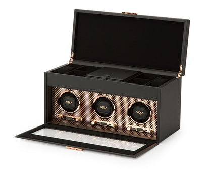 Wolf - Axis Triple Watch Winder w storage | 469416